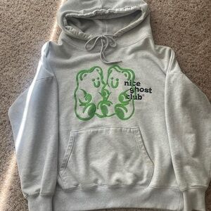 White/Grey gummy bear hoodie